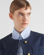 PRADA Single-breasted tricotine jacket