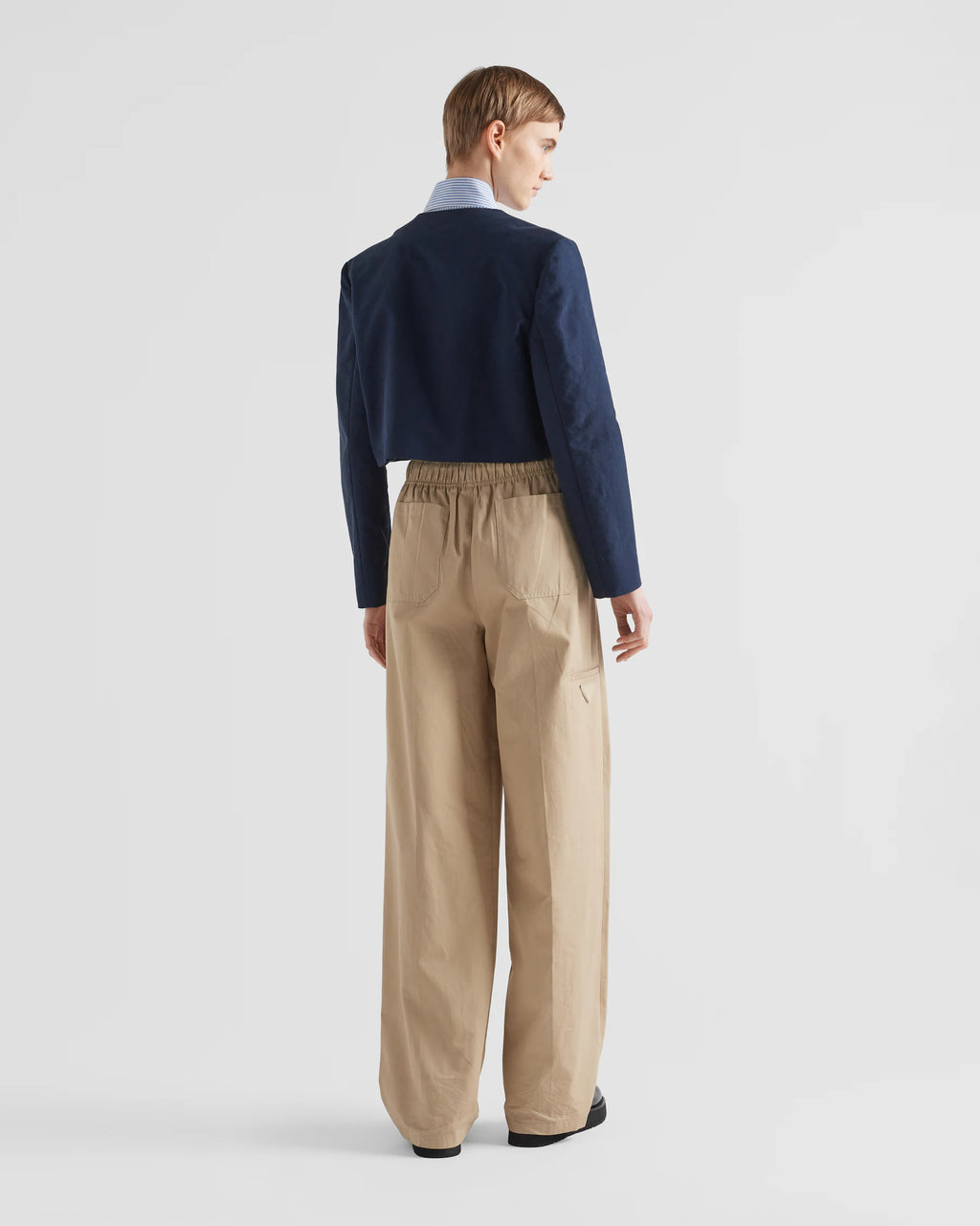 PRADA Single-breasted tricotine jacket