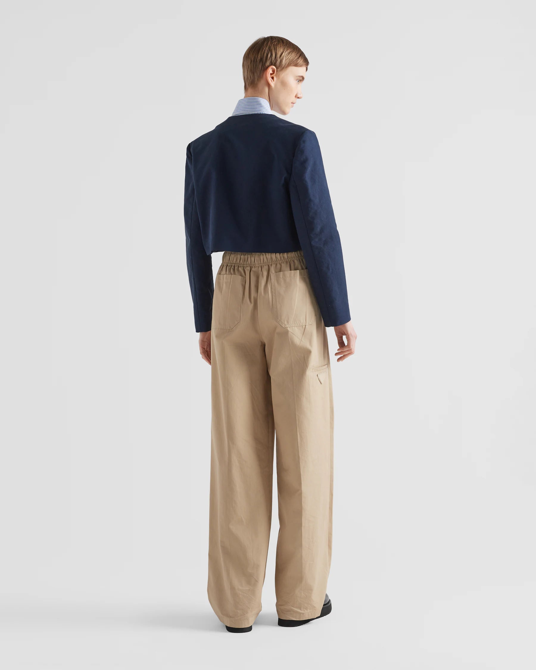 PRADA Single-breasted tricotine jacket