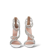 САНДАЛИИ AMINAH ABDUL JILLIL SOLEIL БЕЛЫЕ 