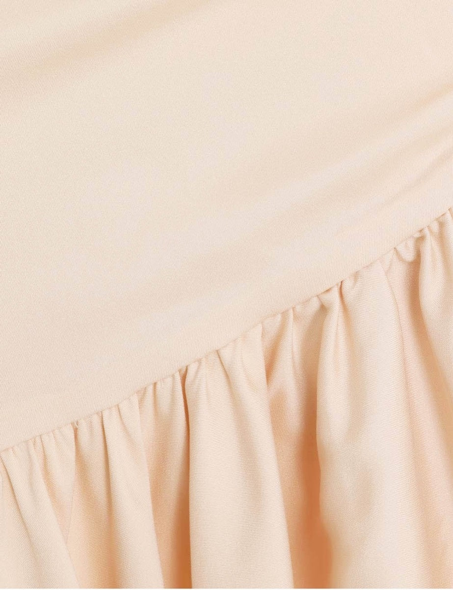 ZIMMERMANN Kaleidoscope Wrap Tie Skirt in Warm Cream