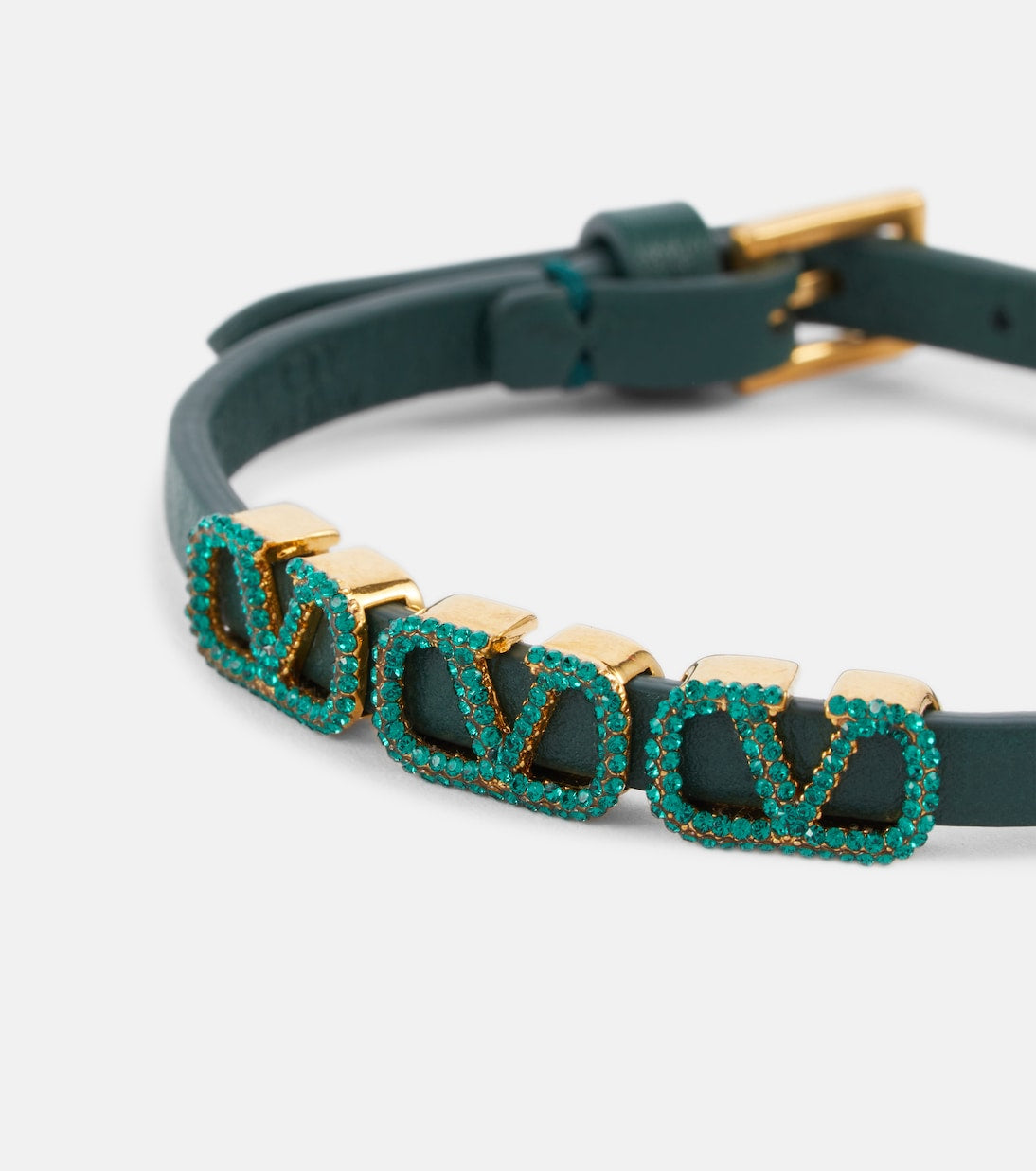 VALENTINO GARAVANI
VLogo embellished leather bracelet