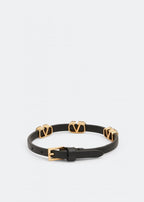 VALENTINO GARAVANI VLogo embellished leather bracelet