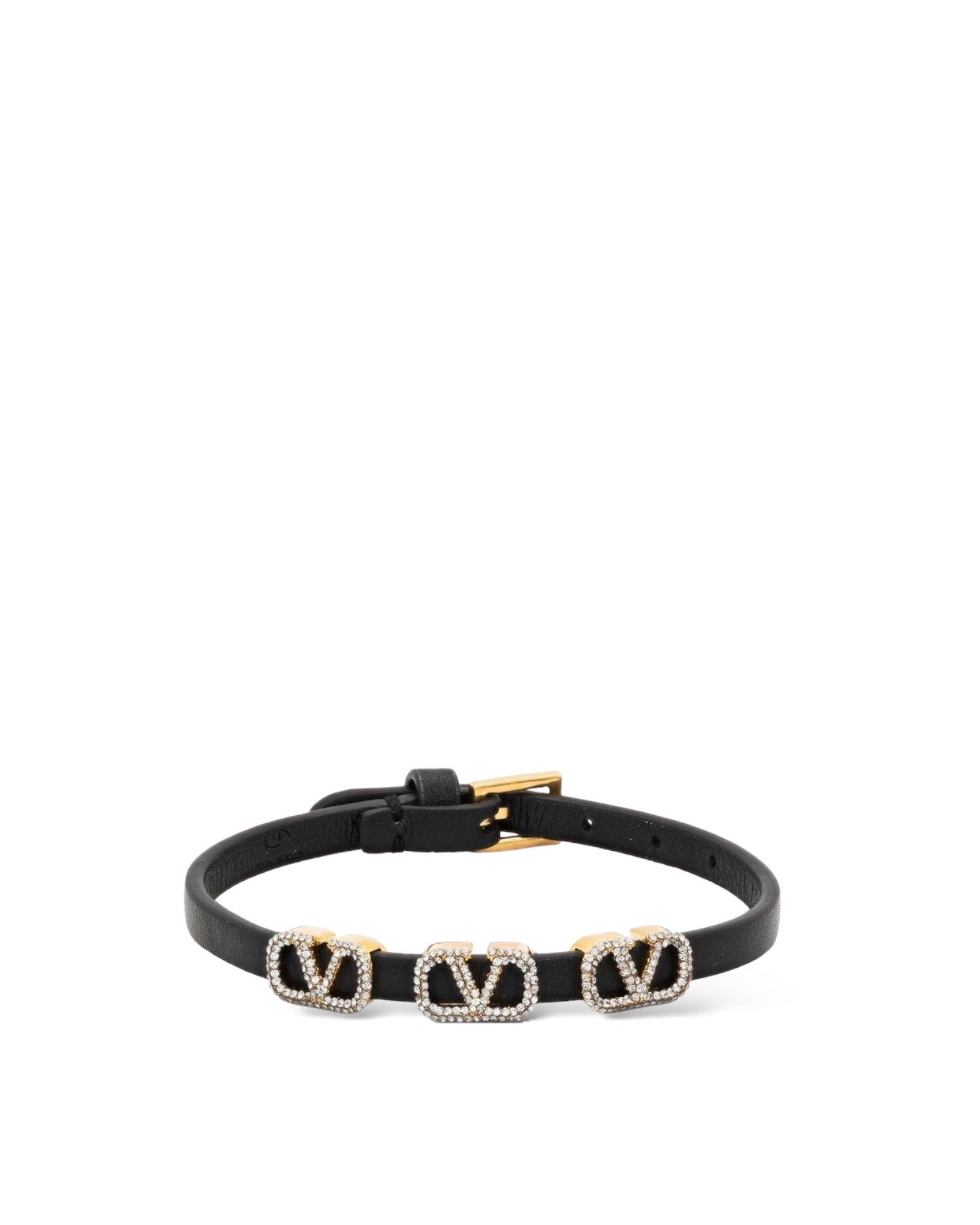 VALENTINO GARAVANI VLogo embellished leather bracelet