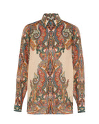 ZIMMERMANN Ottie Oversized Shirt in Multi Paisley