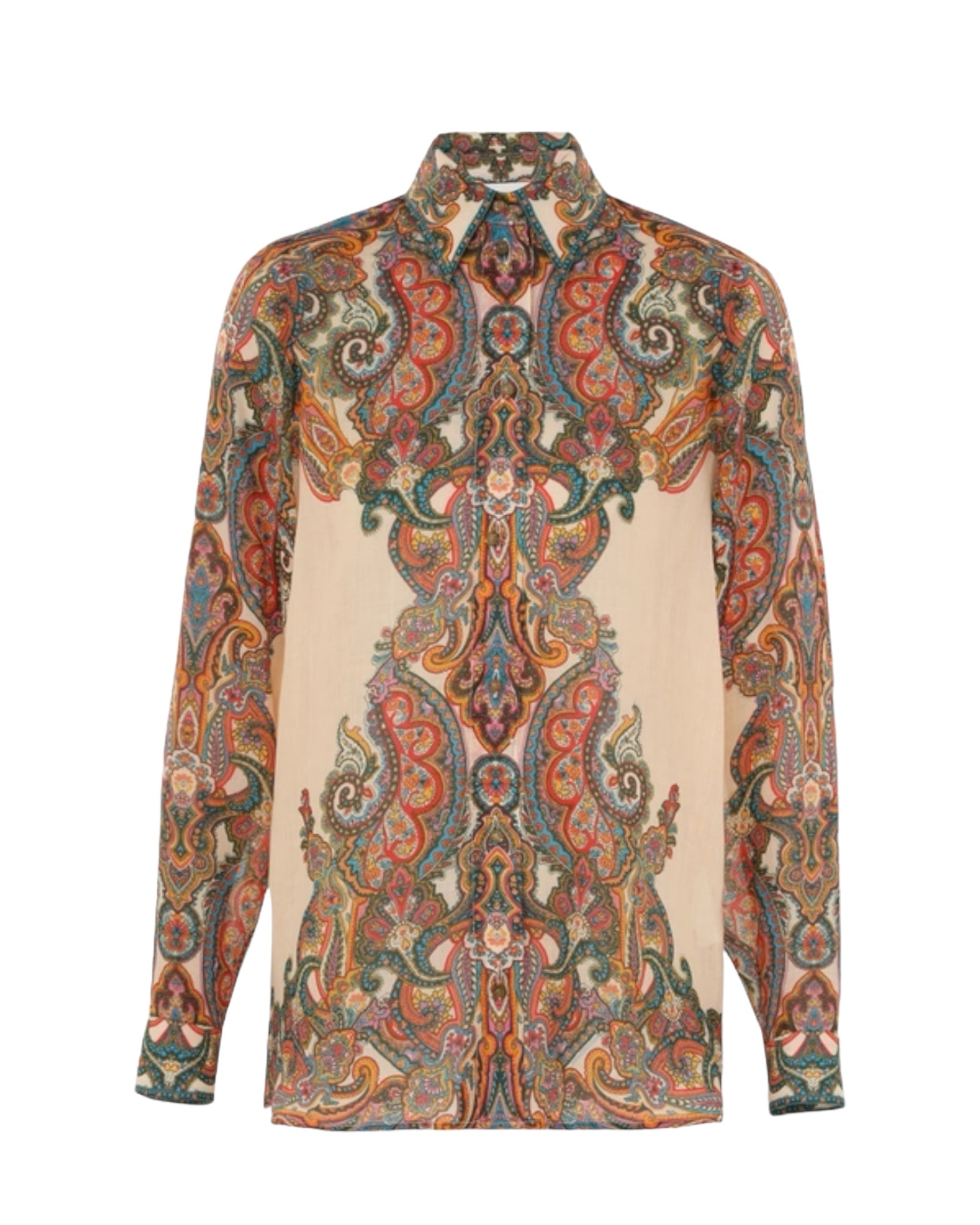 ZIMMERMANN Ottie Oversized Shirt in Multi Paisley