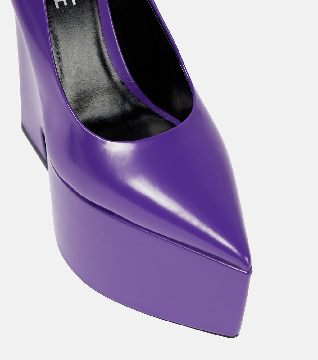 VERSACE
Tempest leather platform pumps