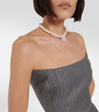 MAGDA BUTRYM
Pinstripe wool bustier
