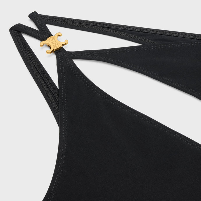CELINE ASYMMETRIC ONE-PIECE SWIMSUIT IN MATTE JERSEY