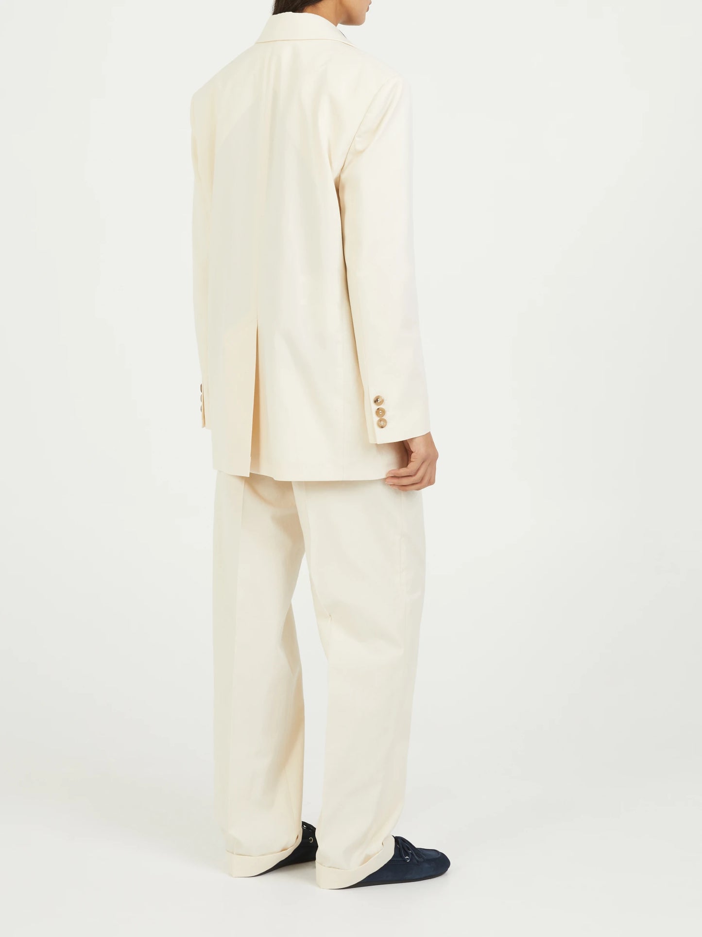 MIU MIU Single-breasted canvas jacket