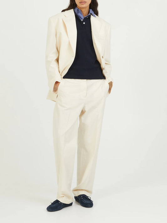MIU MIU Single-breasted canvas jacket