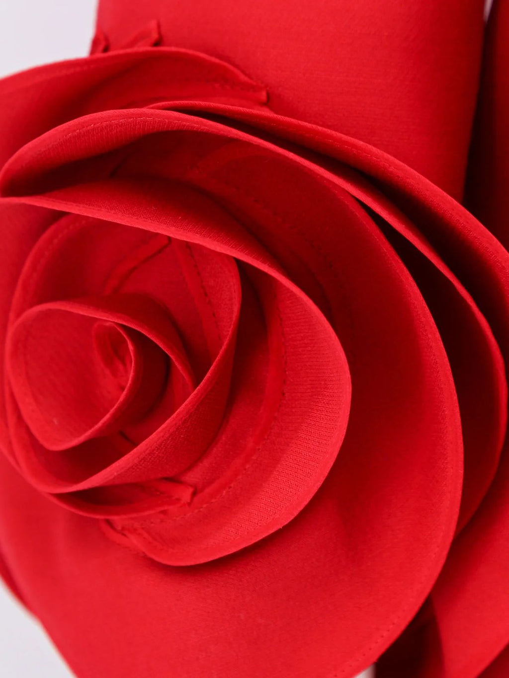 VALENTINO 
Wool & silk crepe roses cuffs mini dress