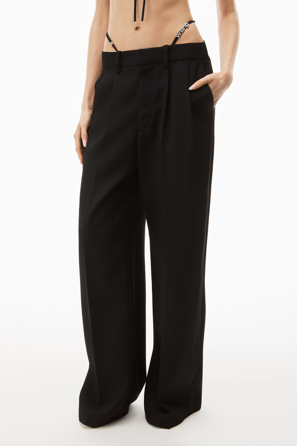 ALEXANDER WANG
G-STRING TROUSER IN WOOL TAILORING