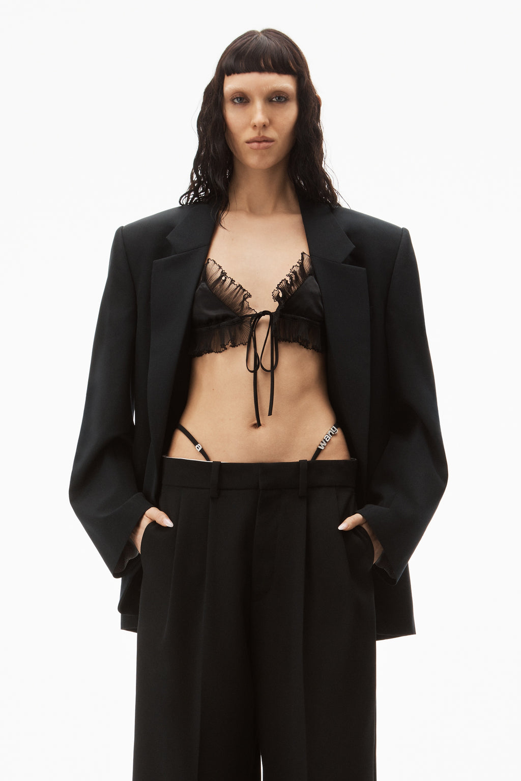 ALEXANDER WANG
G-STRING TROUSER IN WOOL TAILORING