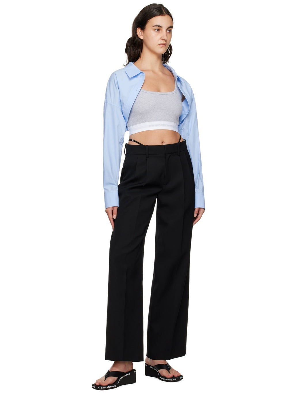 ALEXANDER WANG
G-STRING TROUSER IN WOOL TAILORING