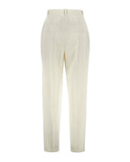 ELISABETTA FRANCHI
 Pinstriped High Waist Trousers