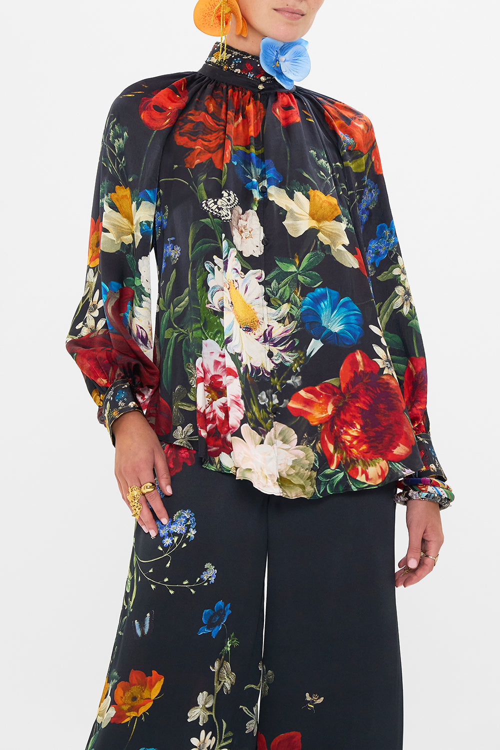 Camilla Raglan Button Up blouse