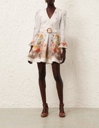 ZIMMERMANN Tranquillity Mini Dress in Red Butterflies