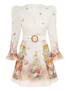 ZIMMERMANN Tranquillity Mini Dress in Red Butterflies