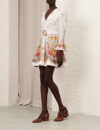 ZIMMERMANN Tranquillity Mini Dress in Red Butterflies