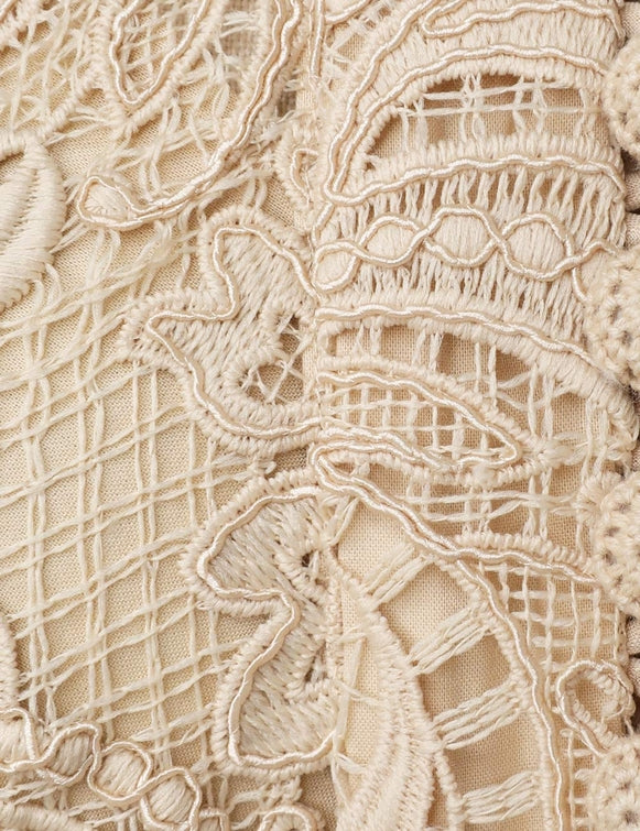 ZIMMERMANN Waverly Lace Mini Dress in Taupe