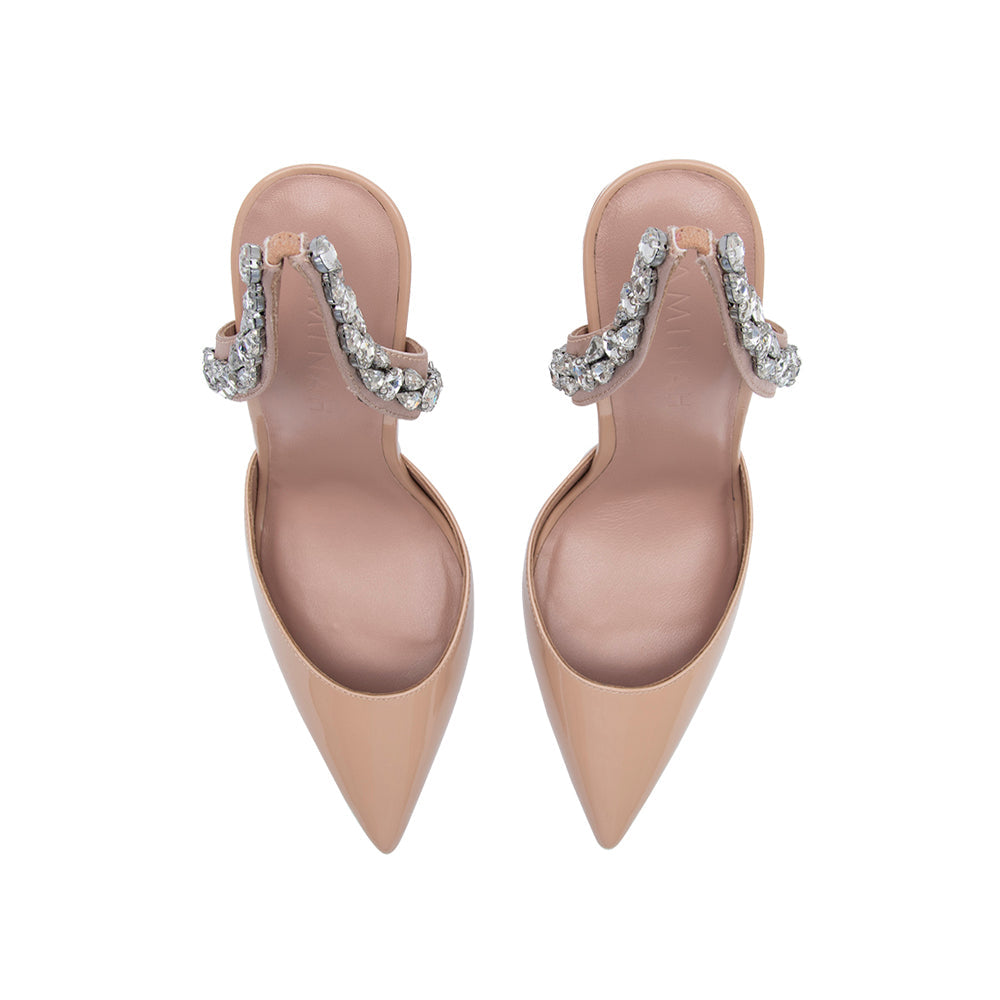AMINAH ABDUL JILLIL SOLEIL SLINGBACK TAN KITTEN
