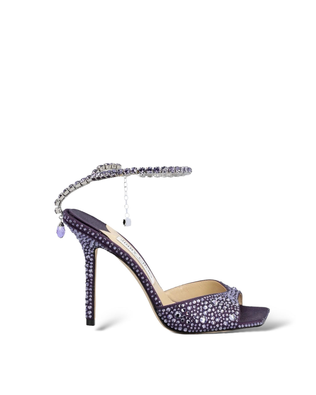 JIMMY CHOO Saeda 100 Embellished Open Toe
