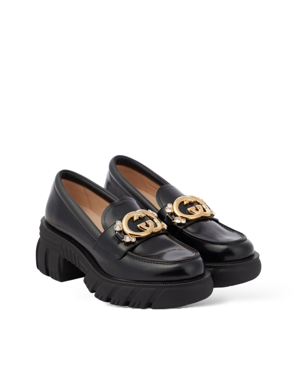 GUCCI
Interlocking G leather loafers