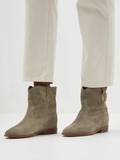 ISABEL MARANT CRISI BOOTS TAUPE
