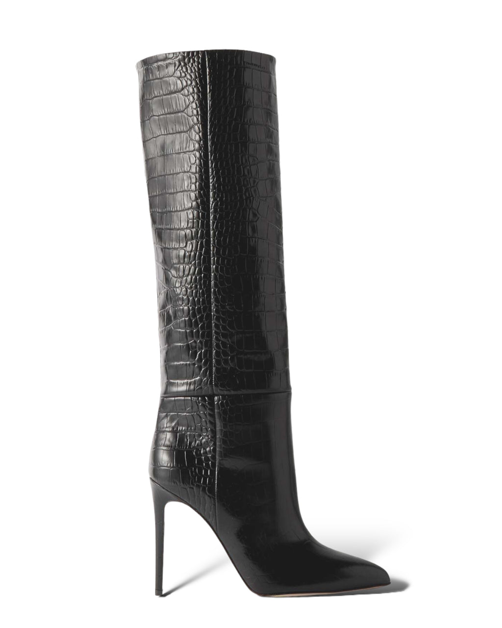 PARIS TEXAS
Croc-effect leather knee boots