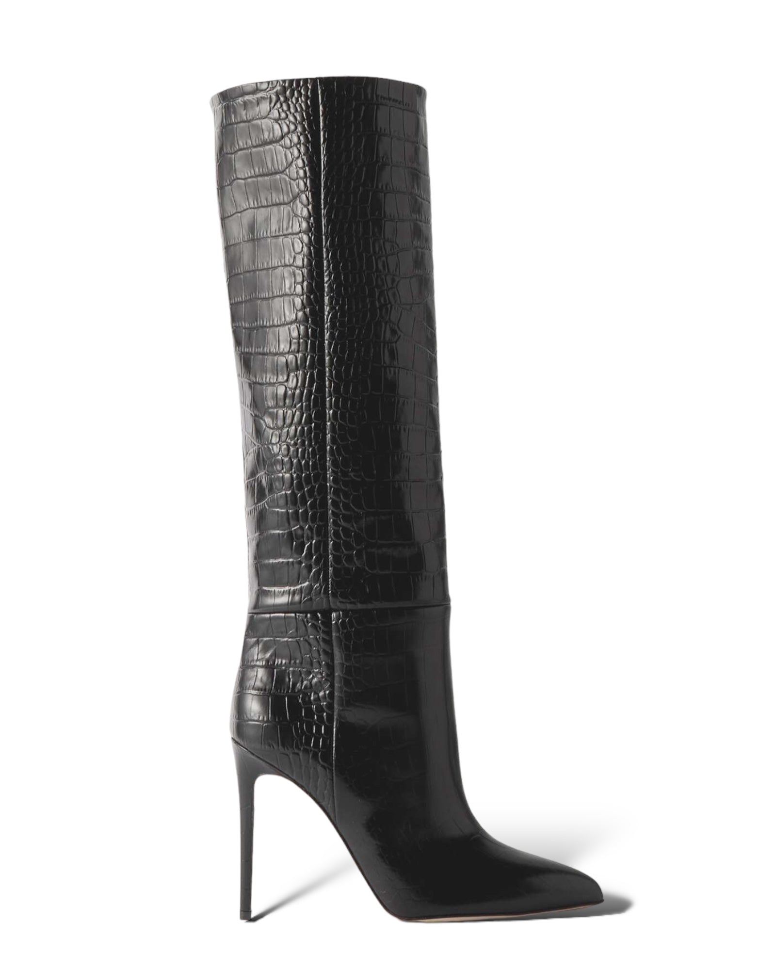 PARIS TEXAS
Croc-effect leather knee boots