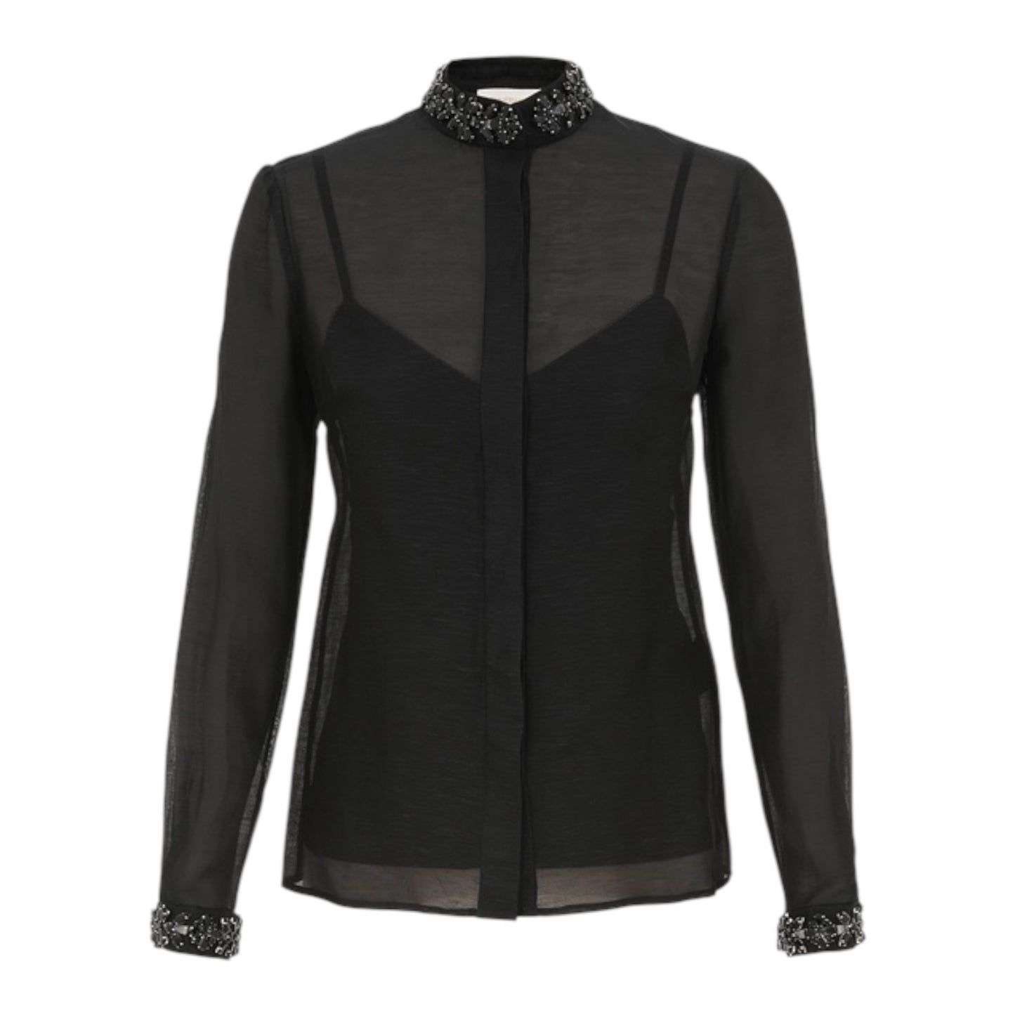 000012 ZIMMERMANN
Hypnotic Jewelled Body Shirt – Black