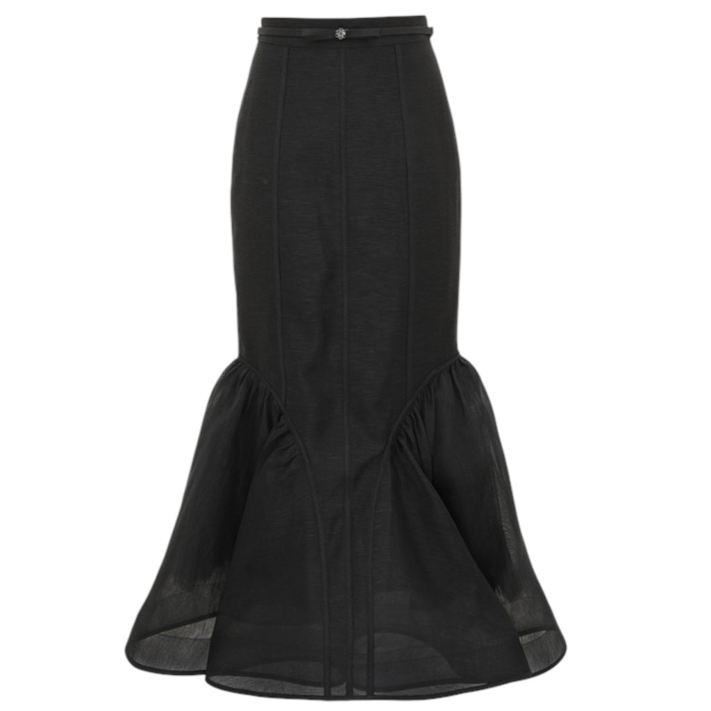 ZIMMERMANN
Hypnotic Panelled Pencil Skirt – Black