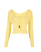 JACQUEMUS
La Maille Pralù Longue cardigan - Yellow