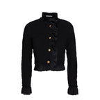 ALEXANDER WANG
Ruffled shirred satin-jersey jacket