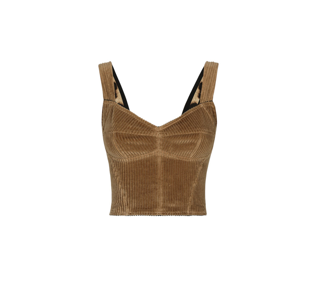 DOLCE & GABBANA
Corduroy Bustier Top