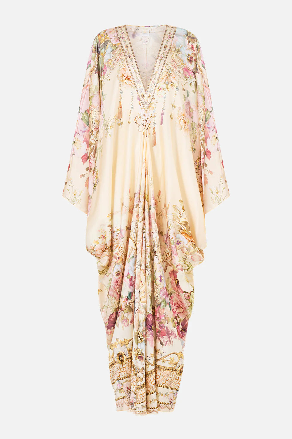 CAMILLA – T Shape Long Kaftan | Adorned In Aranjuez