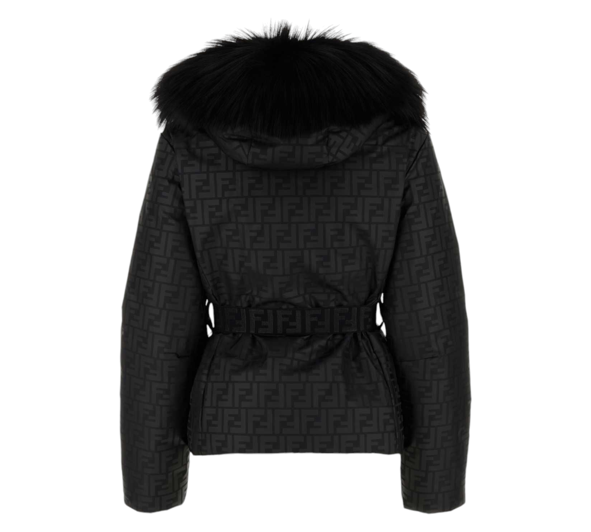 FENDI Ski 
Black FF nylon down jacket