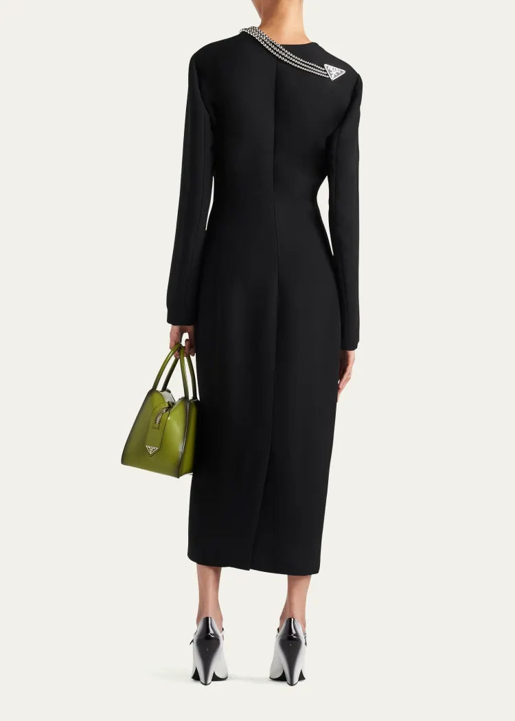 PRADA
Cady Runway Dress with Detachable Necklace
